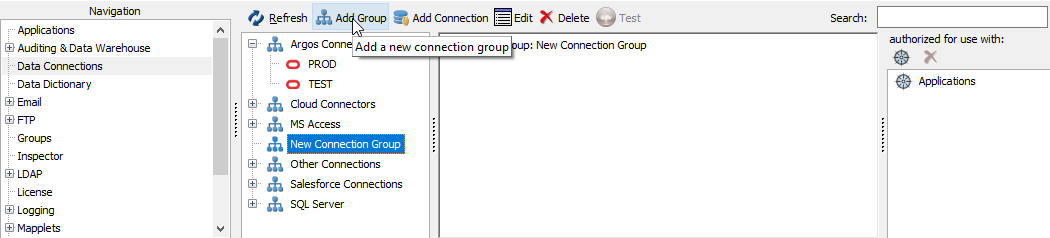 Adding a connection pool for the "MAPS Connections"